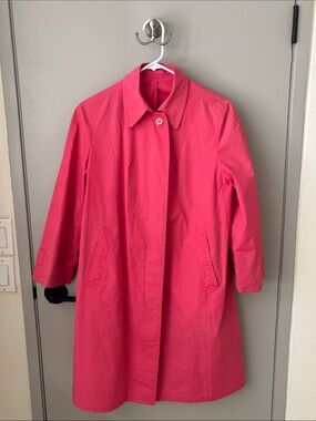 Vintage London Fog Pink Trench Coat 10P Petite